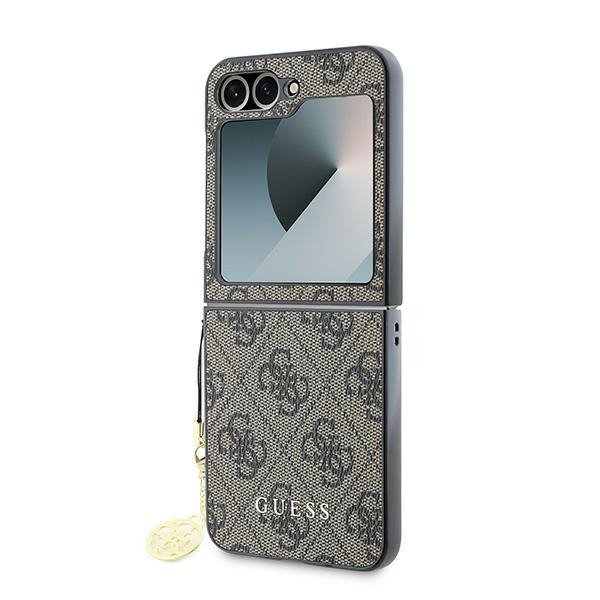 Guess GUHCZF6GF4GBR Z Flip6 F741brązowy/brown 4G Charm