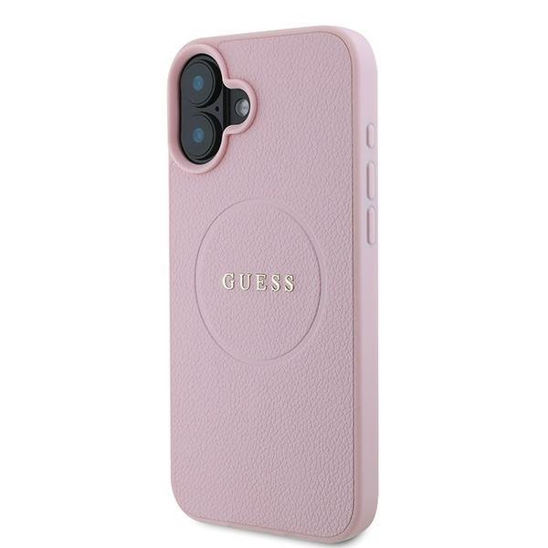 Guess GUHMP16MPGHSMMP iPhone 16 Plus6.7&quot; różowy/pink hardcase Grained Ring MagSafe