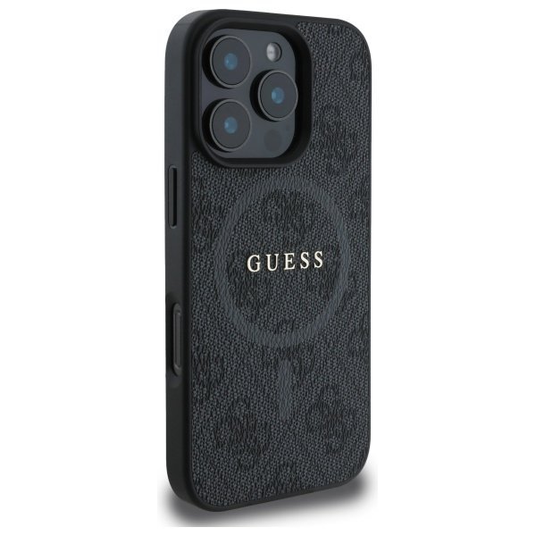 Guess GUHMP16XG4GFRK iPhone 16 Pro Max 6.9&quot; czarny/black hardcase 4G Ring Classic Logo MagSafe