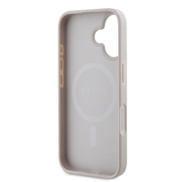 Guess GUHMP16MG4GFRP iPhone 16 Plus 6.7&quot; różowy/pink hardcase 4G Ring Classic Logo MagSafe