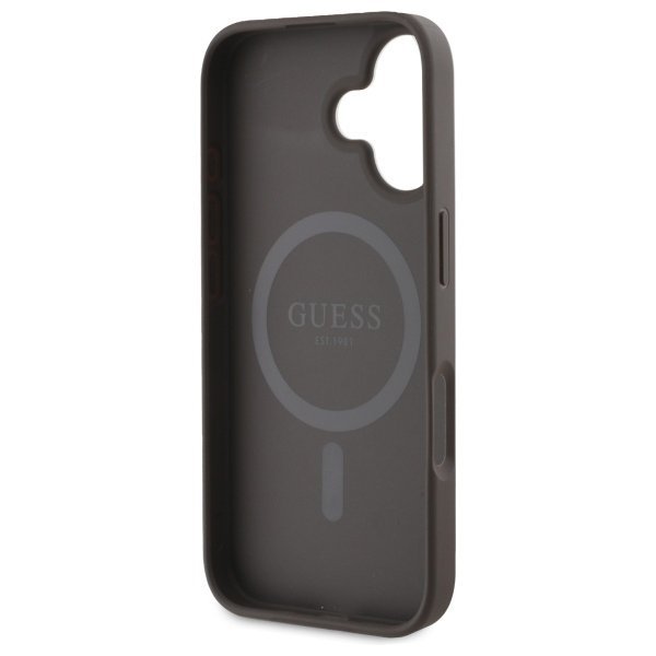 Guess GUHMP16SG4GFRW iPhone 166.1&quot; brązowy/brown hardcase 4G Ring Classic Logo MagSafe