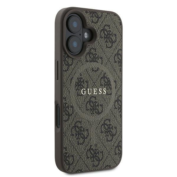 Guess GUHMP16MG4GFRW iPhone 16 Plus6.7&quot; brązowy/brown hardcase 4G Ring Classic Logo MagSafe