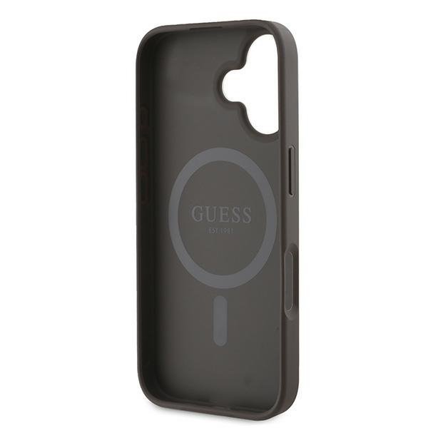 Guess GUHMP16MP4RPSW iPhone 16 Plus6.7&quot; brązowy/brown hardcase 4G Printed Stripes MagSafe
