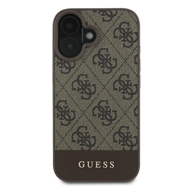 Guess GUHCP16MG4GLBR iPhone 16 Plus 6.7&quot;brązowy/brown hardcase 4G Bottom Stripe
