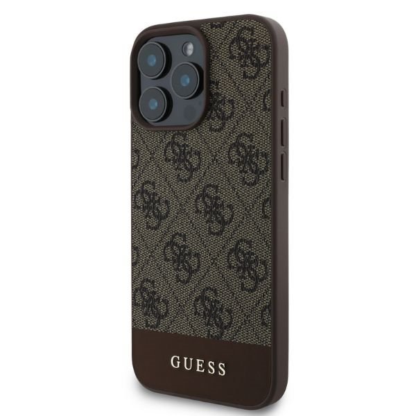 Guess GUHCP16XG4GLBR iPhone 16 Pro Max6.9&quot; brązowy/brown hardcase 4G Bottom Stripe