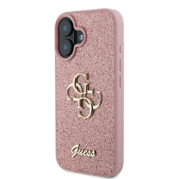 Guess GUHCP16MHG4SGP iPhone 16 Plus6.7&quot; różówy/pink hardcase Fixed Glitter Big 4G