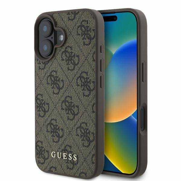 Guess GUHCP16SG4GFBR iPhone 16 6.1&quot; brązowy/brown hardcase 4G Classic