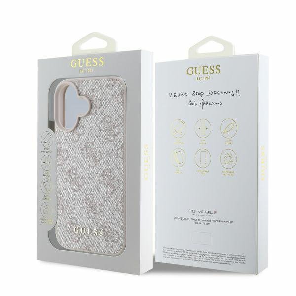 Guess GUHCP16SG4GFPI iPhone 16 6.1&quot;różowy/pink hardcase 4G Classic