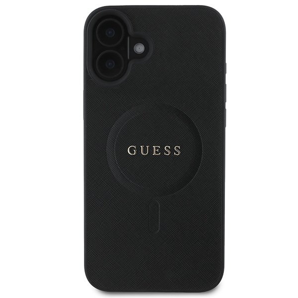 Guess GUHMP16MPSAHMCK iPhone 16 Plus6.7&quot; czarny/black hardcase Saffiano Classic Logo MagSafe