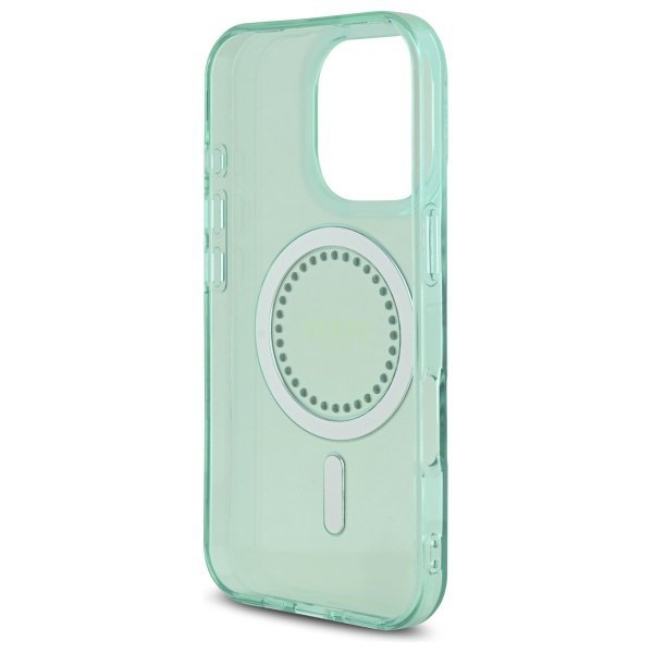 Guess GUHMP16XPFTDTEN iPhone 16 Pro Max 6.9&quot; zielony/green hardcase IML Rhinestones MagSafe