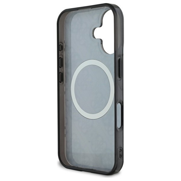Guess GUHMP16SH4PYEEK iPhone 166.1&quot; czarny/black hardcase IML Peony On 4G Background MagSafe