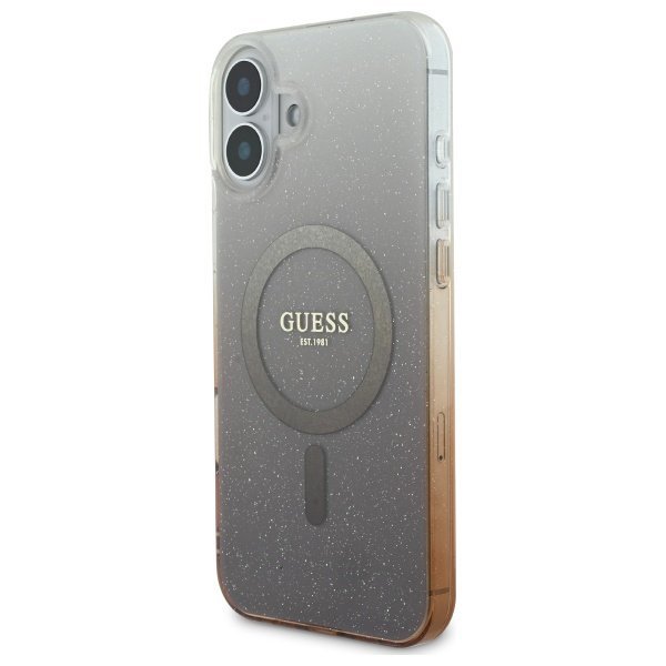 Guess GUHMP16MHGRCELW iPhone 16 Plus6.7&quot; brązowy/brown hardcase IML Glitter Gradient MagSafe