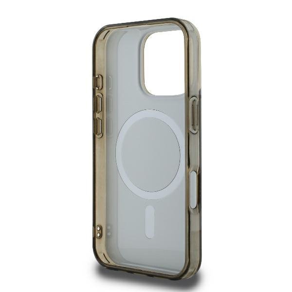Guess GUHMP16LH4DTEW iPhone 16 Pro 6.3&quot; brązowy/brown hardcase IML 4G Background MagSafe