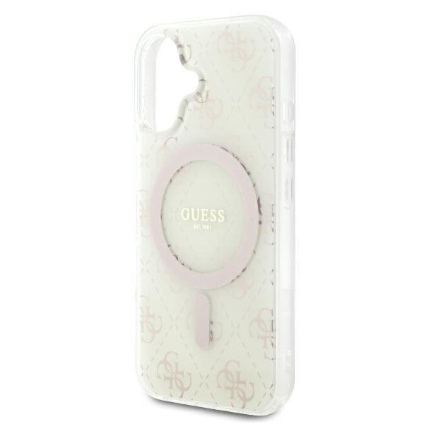 Guess GUHMP16MH4DTEH iPhone 16 Plus6.7&quot; biały/white hardcase IML 4G Background MagSafe