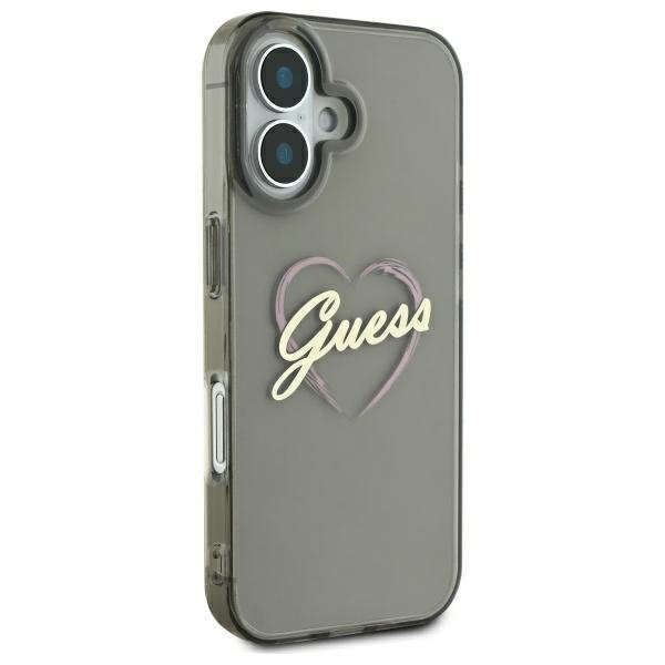 Guess GUHCP16MHCHGSPK iPhone 16 Plus6.7&quot; czarny/black hardcase IML Heart