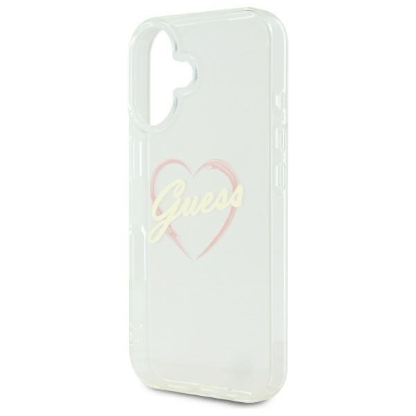 Guess GUHCP16MHCHGSPT iPhone 16 plus6.7&quot; przeźroczysty/transparent hardcase IML Heart