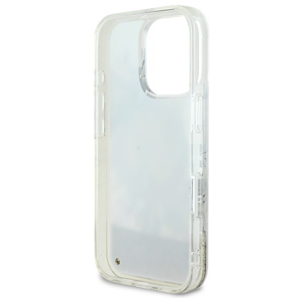 Guess GUHMP16LLFMWTE iPhone 16 Pro6.3&quot; beżowy/beige hardcase Liquid Glitter Flower MagSafe
