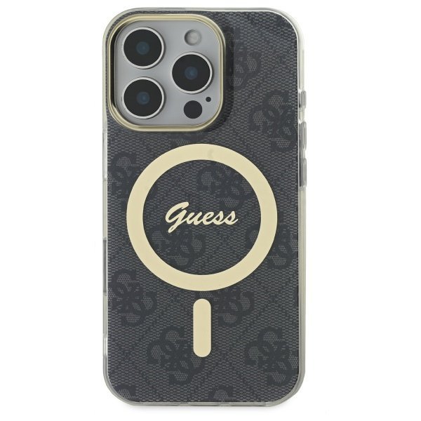 Guess GUHMP16LH4STK iPhone 16 Pro6.3&quot; czarny/black hardcase IML 4G MagSafe