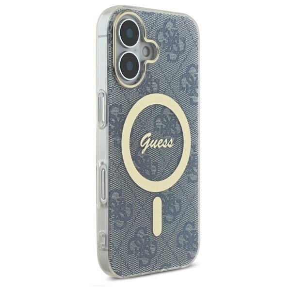 Guess GUHMP16SH4STB iPhone 166.1&quot; niebieski/blue hardcase IML 4G MagSafe