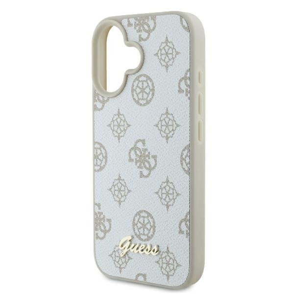 Guess GUHMP16SPGPYSH iPhone 166.1&quot; biały/white hardcase Peony Script Logo MagSafe