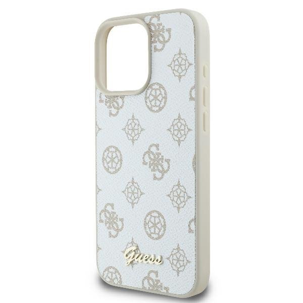 Guess GUHMP16LPGPYSH iPhone 16 Pro6.3&quot; biały/white hardcase Peony Script Logo MagSafe