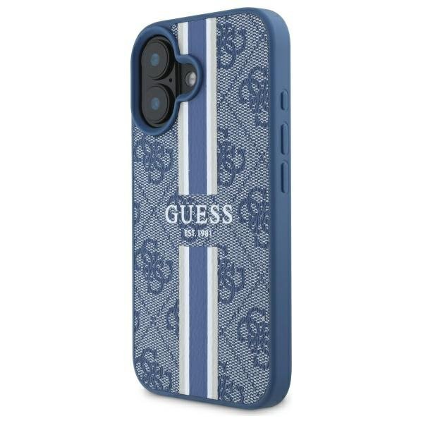 Guess GUHMP16SP4RPSB iPhone 166.1&quot; niebieski/blue hardcase 4G Printed Stripes MagSafe
