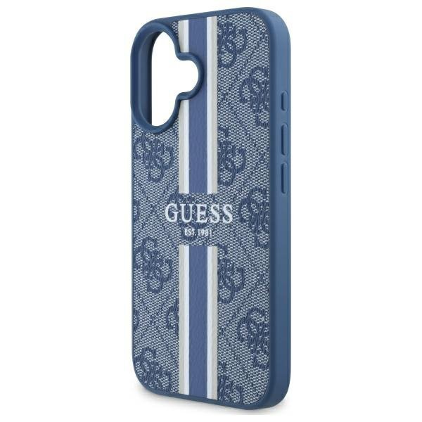 Guess GUHMP16SP4RPSB iPhone 166.1&quot; niebieski/blue hardcase 4G Printed Stripes MagSafe