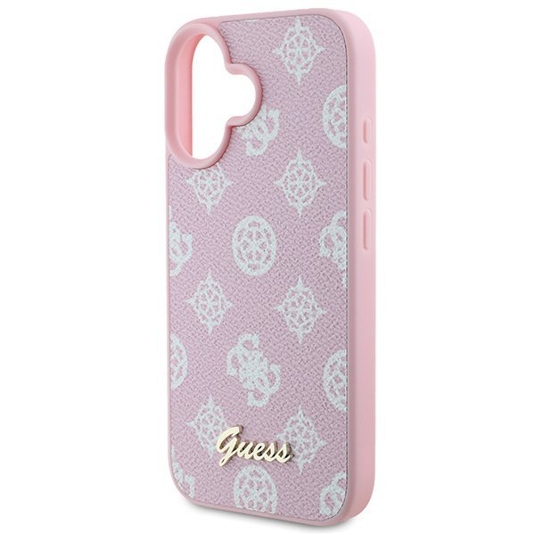 Guess GUHMP16MPGPYSP iPhone 16 Plus6.7&quot; różowy/pink hardcase Peony Script Logo MagSafe