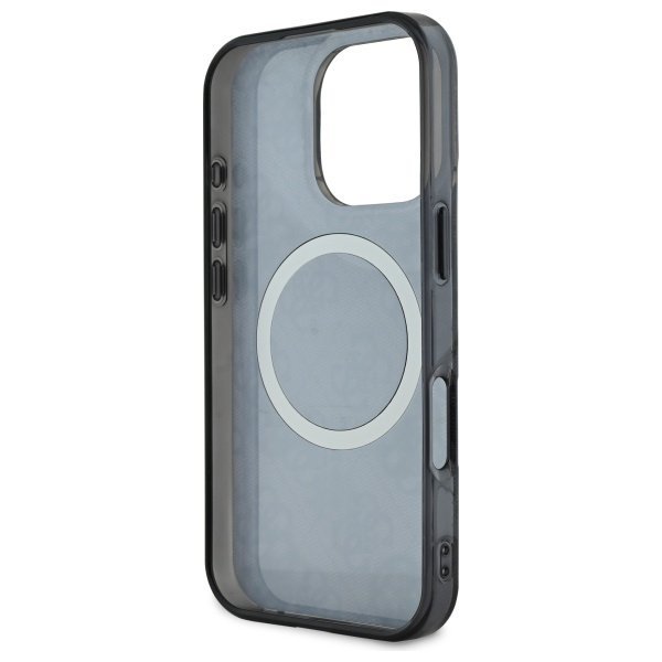 Guess GUHMP16XH4PYEEK iPhone 16 Pro Max  6.9&quot; czarny/black hardcase IML Peony On 4G Background MagSafe