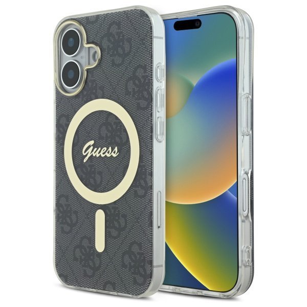 Guess GUHMP16MH4STK iPhone 16 Plus 6.7&quot;  czarny/black hardcase IML 4G MagSafe