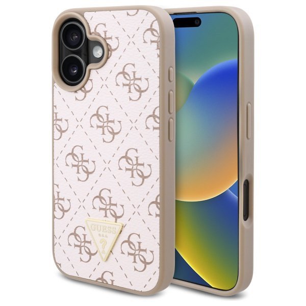 Guess GUHCP16MPG4GPH iPhone 16 Plus 6.7&quot; biały/white hardcase New 4G Triangle