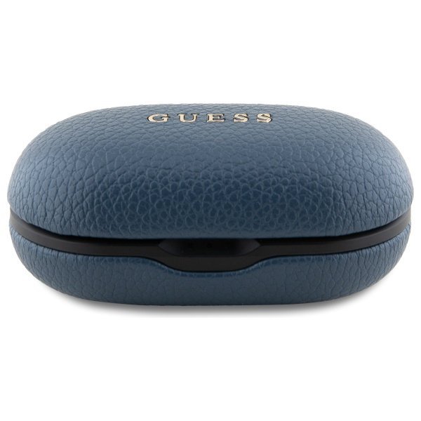 Guess słuchawki Bluetooth GUTWSPGTSPSB   TWS + stacja dokująca niebieski/blue Grained Classic Logo