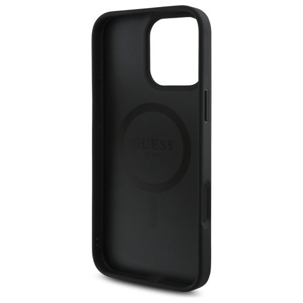 Guess GUHMP16LP4SM4MK iPhone 16 Pro 6.3&quot; czarny/black hardcase 4G Small Classic MagSafe