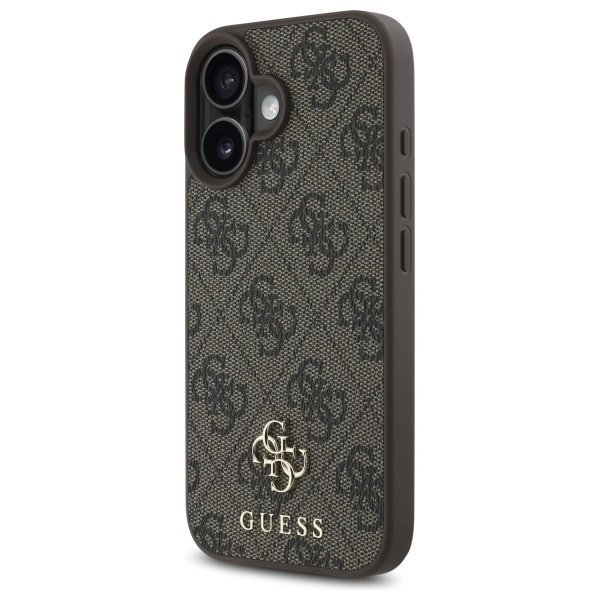 Guess GUHMP16SP4SM4MW iPhone 16 6.1&quot;     brązowy/brown hardcase 4G Small Classic MagSafe