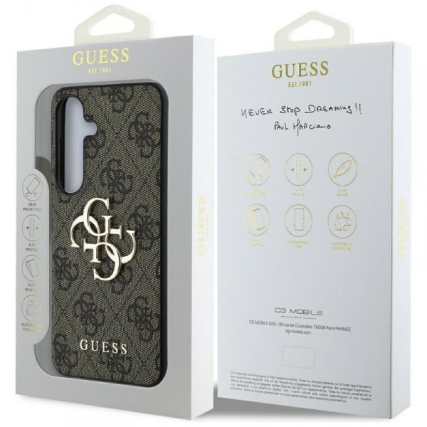 Etui Guess Big 4G Logo Classic Logo do   Samsung Galaxy S25+ brązowy