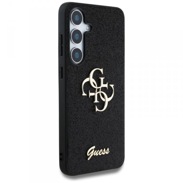 Etui Guess Fixed Glitter Big 4G Metal    Logo do Samsung Galaxy S25 czarny