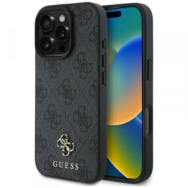 Etui Guess HC PU 4G Small 4G and Classic do iPhone 16 Pro Max MagSafe czarny