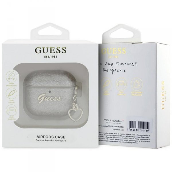 Etui Guess Metallic Script Charm do      AirPods 4 złoty