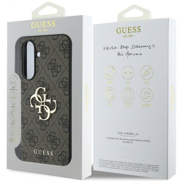 Etui Guess Big 4G Logo Classic Logo do   Samsung Galaxy A36 brązowy