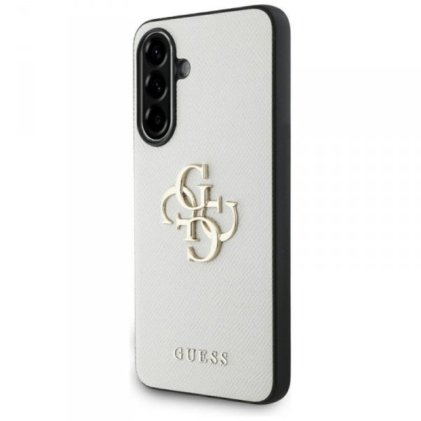 Etui Guess Grained Big 4G Logo Small     Classic Logo do Samsung Galaxy A56 beżowy