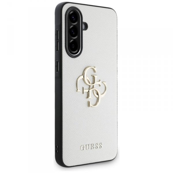 Etui Guess Grained Big 4G Logo Small     Classic Logo do Samsung Galaxy A56 beżowy