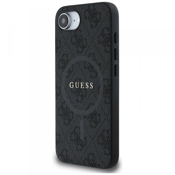Etui Guess 4G Ring Classic Logo MagSafe  do iPhone 16e czarny