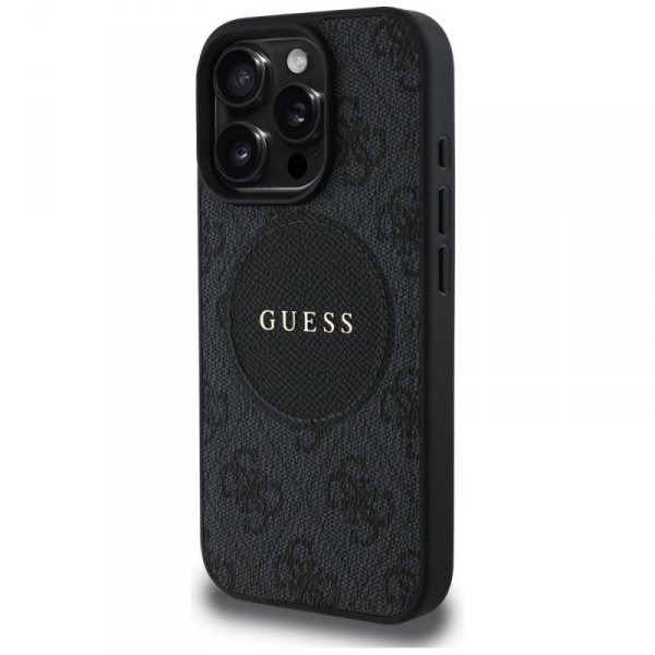 Etui Guess 4G Circle Classic Logo        MagSafe do iPhone 16 Pro czarny