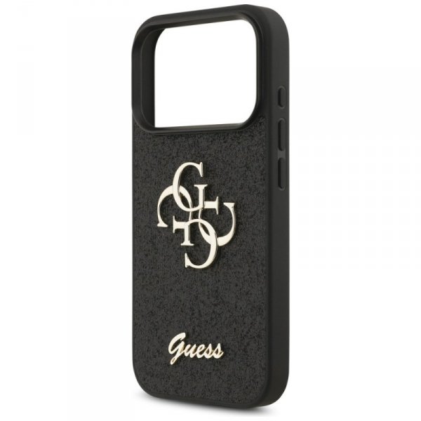 Etui Guess Fixed Glitter Big 4G do       iPhone 17 Pro czarny