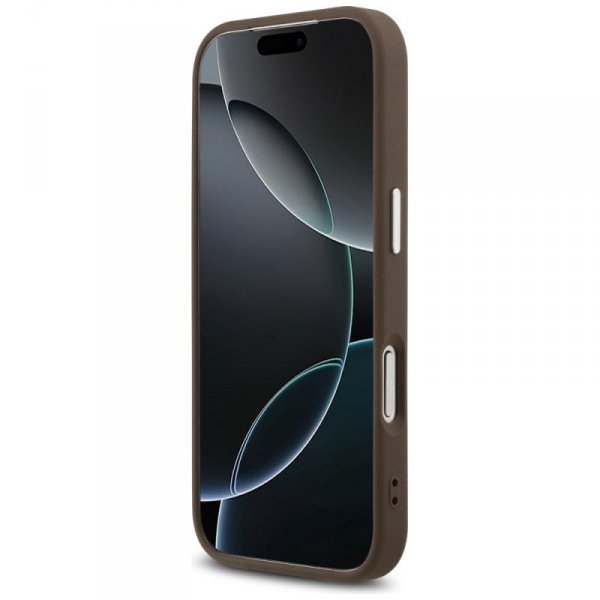 Etui Guess 4G Big 4G Classic Logo do     iPhone 17 Pro brązowy srebrny
