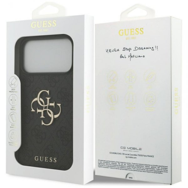 Etui Guess 4G Big Logo do iPhone 17 Pro  Max czarny