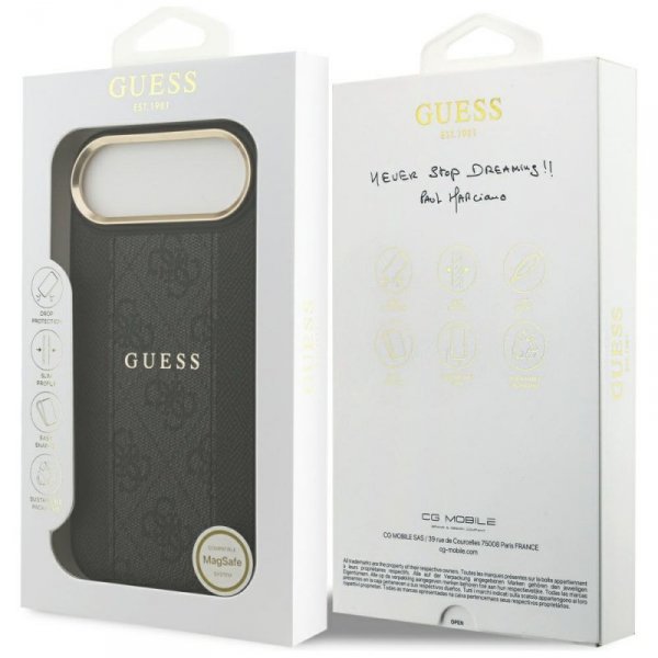 Etui Guess 4G Stripe MagSafe do iPhone   Air czarny