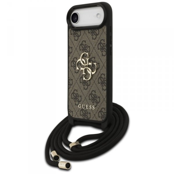 Etui Guess 4G Big Logo Cord Stap         Crossbody do iPhone Air brązowy