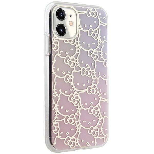 Hello Kitty HKHCN61HCHPEP iPhone 11 / Xr6.1&quot; różowy/pink hardcase IML Gradient Electrop Crowded Kitty Head