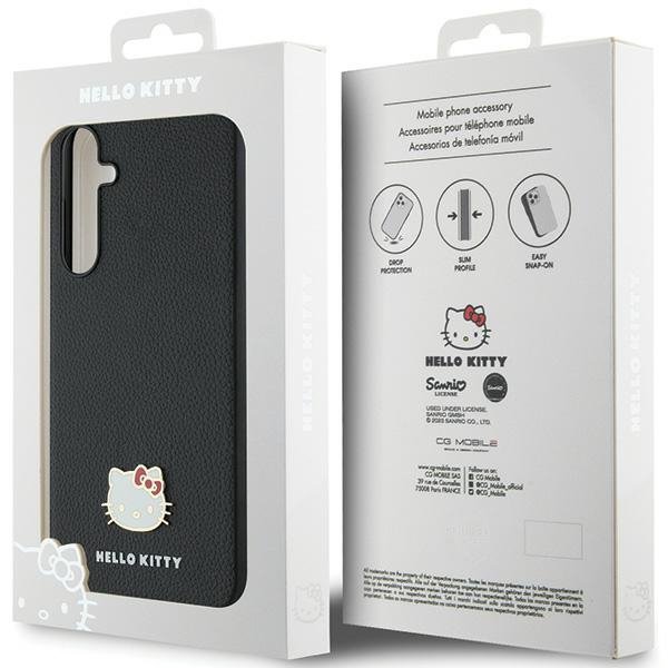 Hello Kitty HKHCSA55PGHDLMK A55 A556czarny/black hardcase Metal Logo Kitty Head